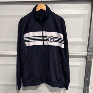 Chelsea FC Navy and White Track Jacket